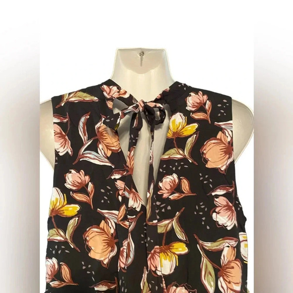 NWT Caslon Black Floral Sleeveless Maxi Dress - Picture 5 of 9